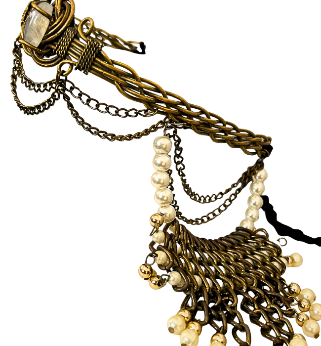 Tiara boho/ Perlas piedra de luna