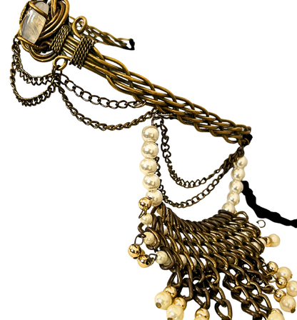 Tiara boho/ Perlas piedra de luna