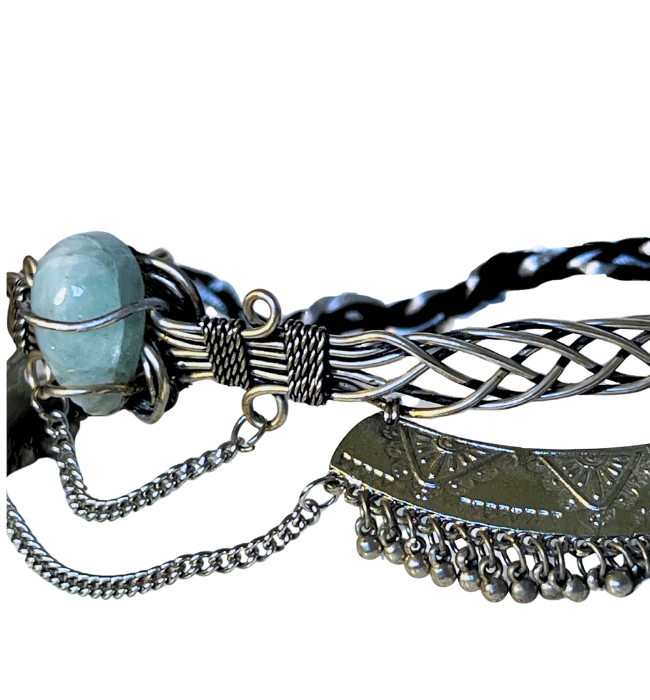 Tiara Yasmin Diosa | Aguamarina y Cadenas