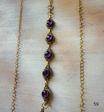 Cadena de cuerpo femenina / Amor cuarzo rosa