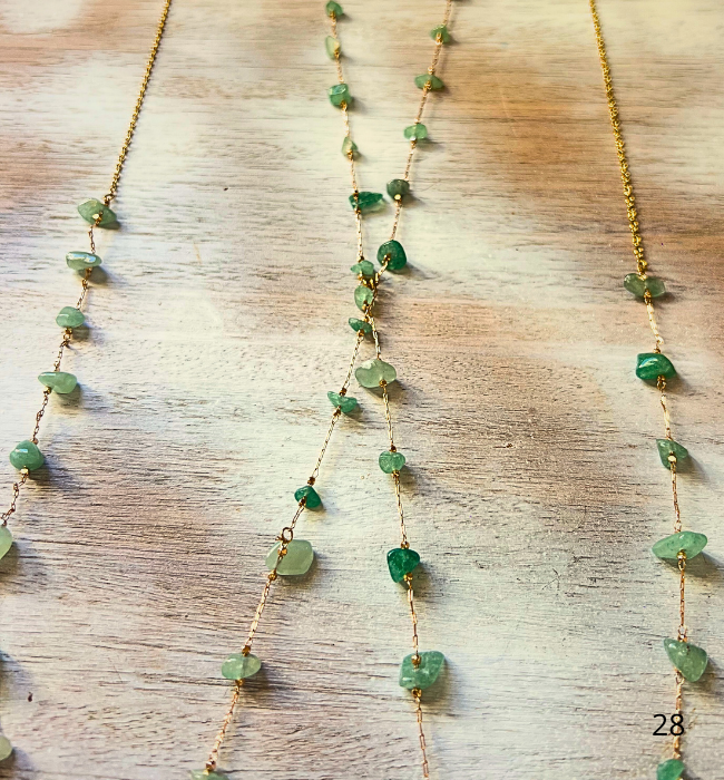 Cadena de cuerpo boho/ Jade divina
