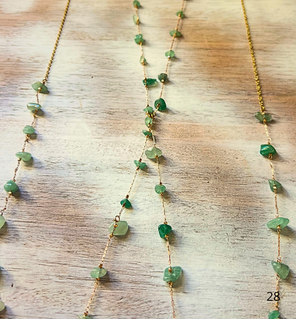 Cadena de cuerpo boho/ Jade divina