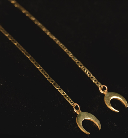 Cadena Facial oro boho/ Espiritual Lunas