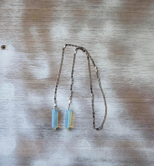 Cadena facial boho/ Artesanal cuarzo rosa