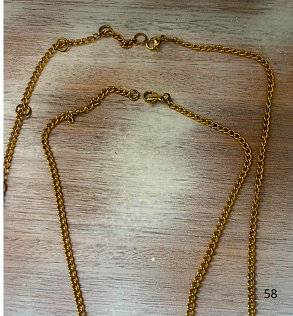 Cadena de cuerpo femenina / Amor cuarzo rosa