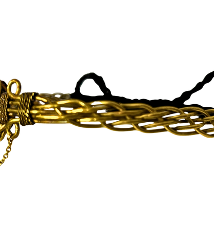 Tiara dorada Ibiza/ Piedra azul labradorita