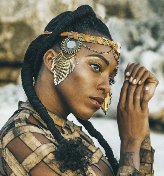 Tiara espejos solares/ Tribal boho