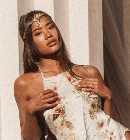 Tiara Boho Serpiente Adriana Diosa | Accesorio místico artesanal