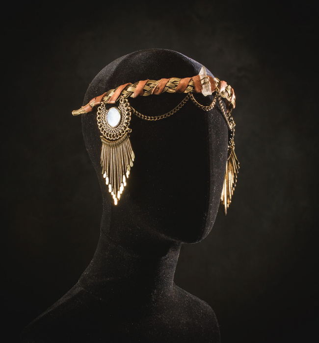 Tiara espejos solares/ Tribal boho