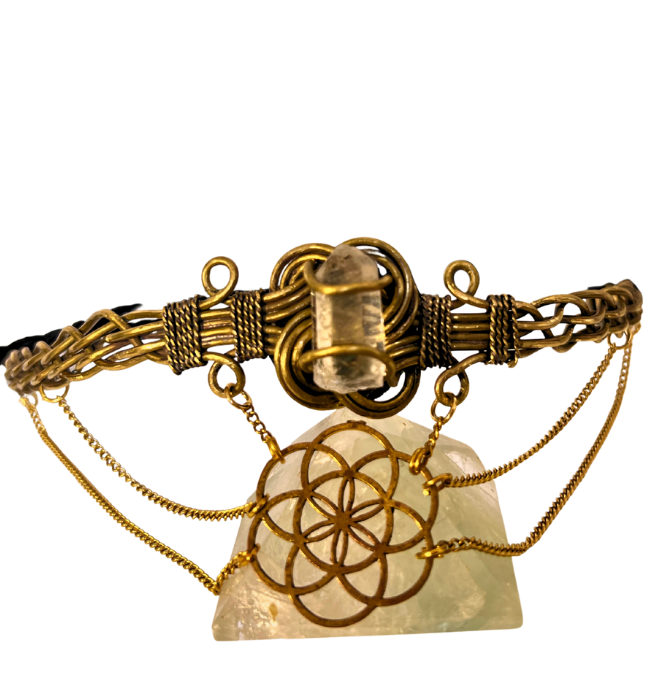 Tiara flor de la vida/ Estilo boho artesanal