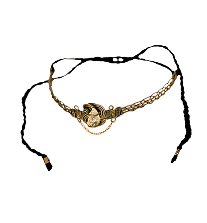 Tiara artesanal Ibiza/ Cuarzo energético