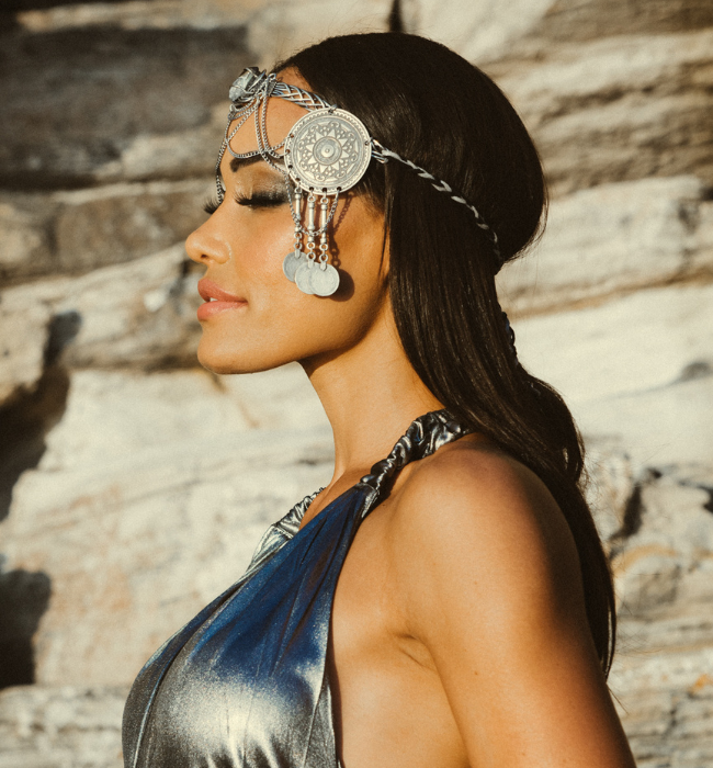 Tiara Boho Diana Diosa/ Boho plata