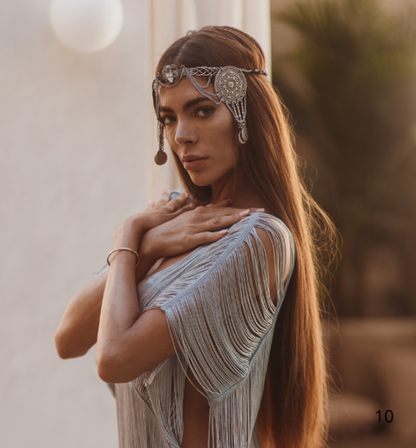 Tiara Boho Diana Diosa/ Boho plata