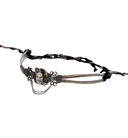 Tiara Boho Luna Plateada – Inspiración Lunar