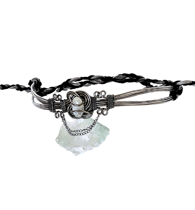 Tiara Boho Luna Plateada – Inspiración Lunar