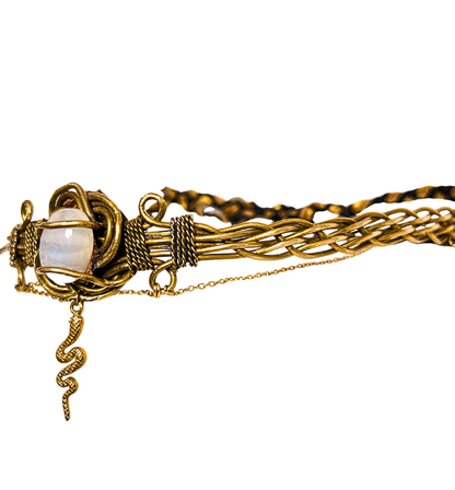 Tiara Boho Serpiente Adriana Diosa | Accesorio místico artesanal