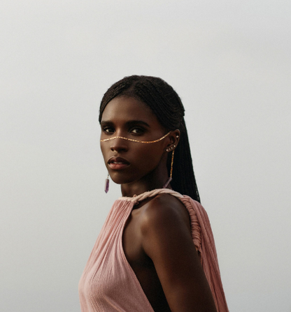 Cadena Facial / Cuarzo amatista espiritual