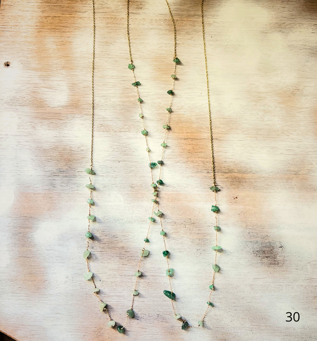 Cadena de cuerpo boho/ Jade divina