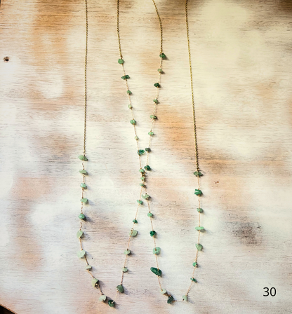 Cadena de cuerpo boho/ Jade divina